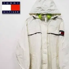 90s トミー ヒルフィガー ナイロンジャケット 刺繍ロゴ USサイズ 古着