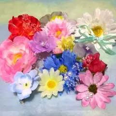 ラプンツェル　花ピン　ハロウィン　パーティーヘアクリップ　01