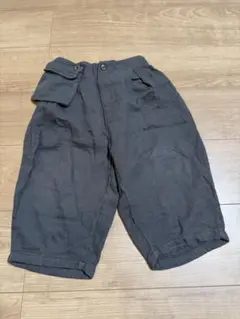 ダークグレー 長ズボン フラップポケット付き