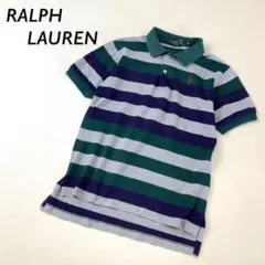 POLO by Ralph Lauren USA製 マルチ ボーダー ポロシャツ