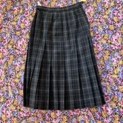 【秋物】絶品　プリーツスカート　レディースJ.PRESS 膝丈 チェック　ウール