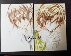 ㉔手描きイラスト　オリジナルイラスト　はがき　男の子