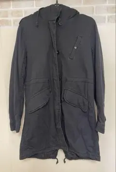 ◯週末特価●フード付きダークグレー●モッズコート●