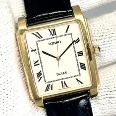 1987年製】SEIKO LANDYスクエアローマン文字盤コンビ タンク稼働品