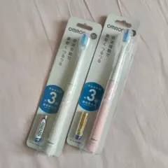 OMRON 電動歯ブラシ HT-B223 ホワイト ピンク 2個セット