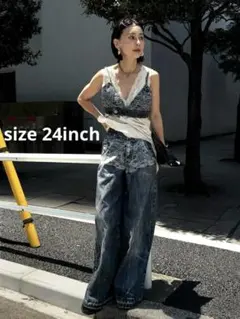 amerivintage FAKEDENIM DOUBLEWAIST PANTSのサムネイル