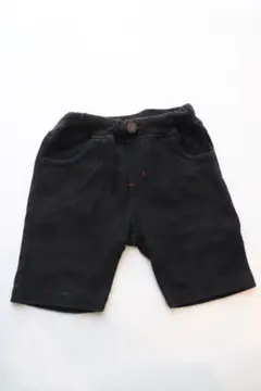 黒のコットンショートパンツ 80cm