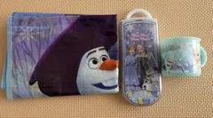 【3点セット】アナと雪の女王 レジャーシート・プラコップ・お箸セット ディズニー