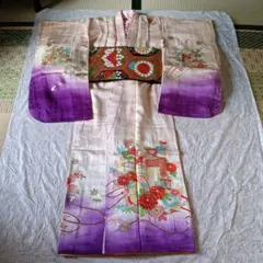 NA684子供着物長襦袢付き非常に綺麗美品3歳前後用着丈87センチ裄丈44センチ NA684子供着物長襦袢付き非常に綺麗美品3歳前後用着丈87センチ裄丈44