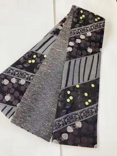 紗九寸名古屋帯 正絹 墨グレー - メルカリ