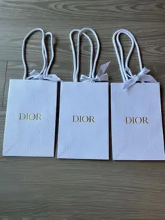 DIOR リボン付きショッパー・3枚セット