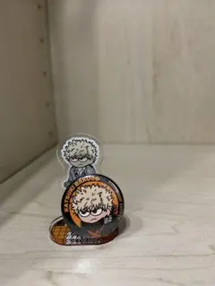 僕のヒーローアカデミア爆豪勝己ジロリ　ミニアクリルスタンド　まめ缶バッジ　セット