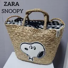 ZARA スヌーピー かご 2way バッグ 肩掛け ハンドバッグ SNOOPYのサムネイル