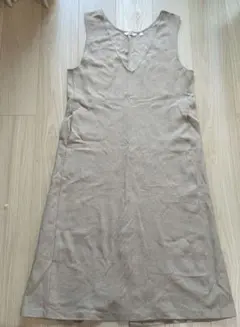 UNIQLO ブラッシュドジャージージャンパースカート　Lサイズ　ベージュ