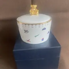 MIKIMOTO テディベア 蓋付き小物入れ