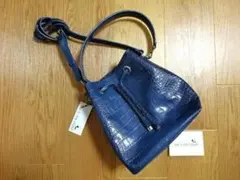 新品 キャットインザクローゼット 牛革 クロコ型押 2way ショルダーバッグのサムネイル