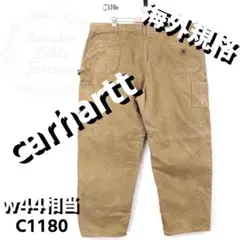 00s 極太 Carhartt バギーデニム ペインターワークパンツ ベージュ 