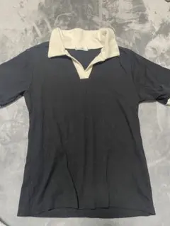 黒白ポロシャツ Mサイズ