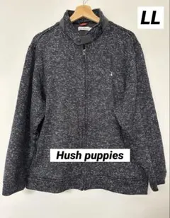 Hush Puppies ダークグレー フリースジャケット　LLサイズ