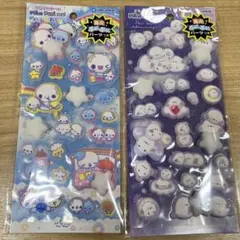 ぷくぷくあわわちゃん　光るピカプニシール　しまえながピカプニシール