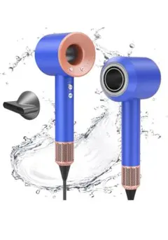 ヘアドライヤー 大風量 1600W (Beige-UltraBlue+1)