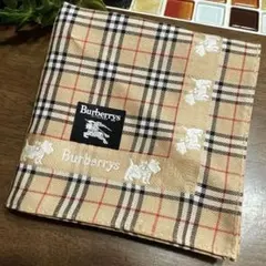【Burberry’s】バーバリーズ　ハンカチ　ノバチェック　シュナウザー