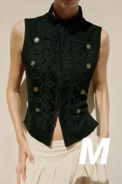 ZARA フィットトグルベスト M ナポレオン ブラック 新品のサムネイル