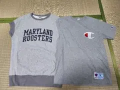 チャンピオンチャンピオン80's復刻リバースウィーブ半袖スウェットトレーナーM