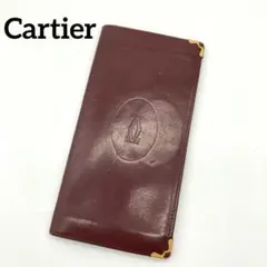 Cartier マストライン ボルドー レディース 長財布 9804 - メルカリ