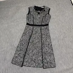 エポカ　ツィードひざ丈ワンピース