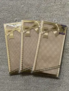 studio p.o.a.c 柄物タイツ 3足セット M-Ｌサイズ