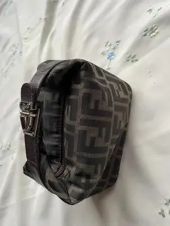 Fendi フェンディ　FF　ロゴハンドバッグ ダークブラウン