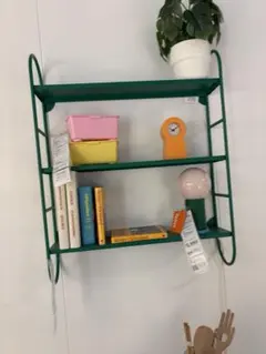 新品 IKEA イケア フェルグセッタレ ウォールシェルフグリーン - メルカリ