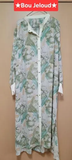 【訳あり】★Bou Jeloud★シャツワンピース★柄★羽織★