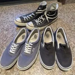 CONVERSEALLSTARブラック vansERAネイビーvansスリッポンのサムネイル
