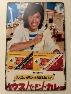 昭和の思い出ハウスカレー看板 カレーライス 昭和レトロ 食堂 店舗 給食 ミニチュア サイン ランプ