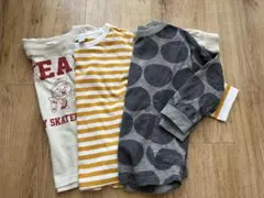 【100サイズ】長袖カットソー　３枚セット