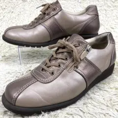 美品』joya ジョヤ レザースニーカー コンフォートシューズ サイド