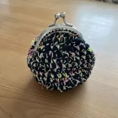 かぎ針編み がま口 コインケース ポーチ 小物入れ お財布