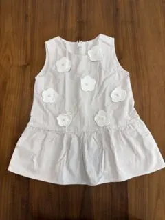 美品　petit main ノースリーブワンピース　トップス　80