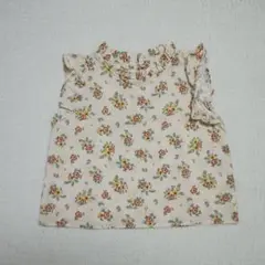 ohho. ノースリーブ 花柄 トップス