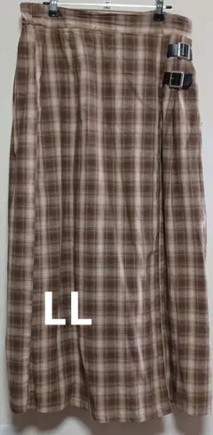 ロングスカート タータンチェック柄