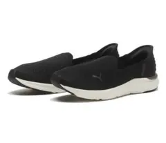 PUMA スリッポンスニーカー ブラック　ハンズフリー　22.5
