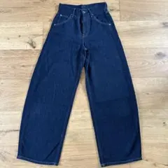 ユニクロ　バギーカーブジーンズ/丈短め　ネイビー　21インチ