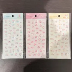 セリア　すくすく赤ちゃん　ステッカー　3枚セット　amifa