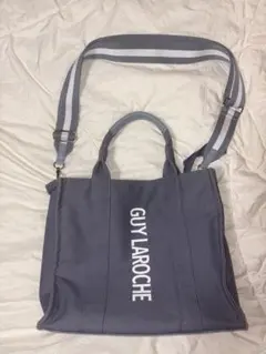 GUY LAROCHE 2WAY トートバッグ ショルダー付　グレーのサムネイル