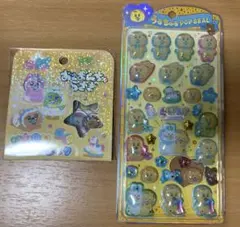 うるちゅるPOPSEAL × んぽちゃむ＆おぱんちゅおはじきシールフレークセット