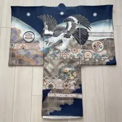 男の子お宮参り着物　産着　鷹　長襦袢付き