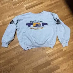 グレー クルーネック トレーナー Lサイズ