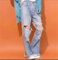 ダメージデニム ジーンズ